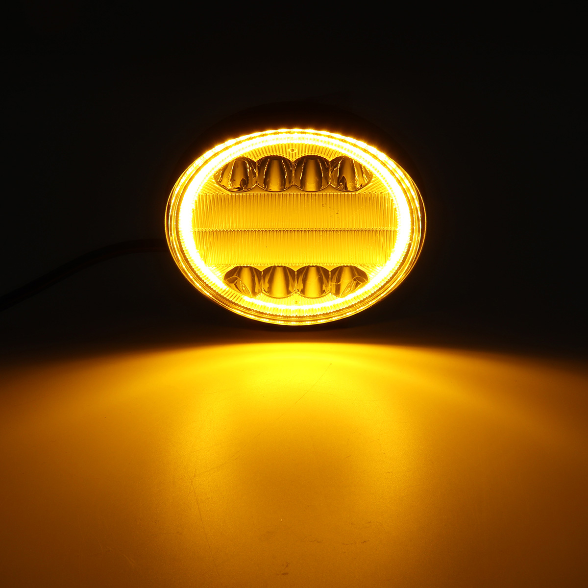 126W LED Work Light Yellow Beam Lamp DRL Amber Angel Eye Light for Car Motorcycle Off-Road Truck - Auto GoShop