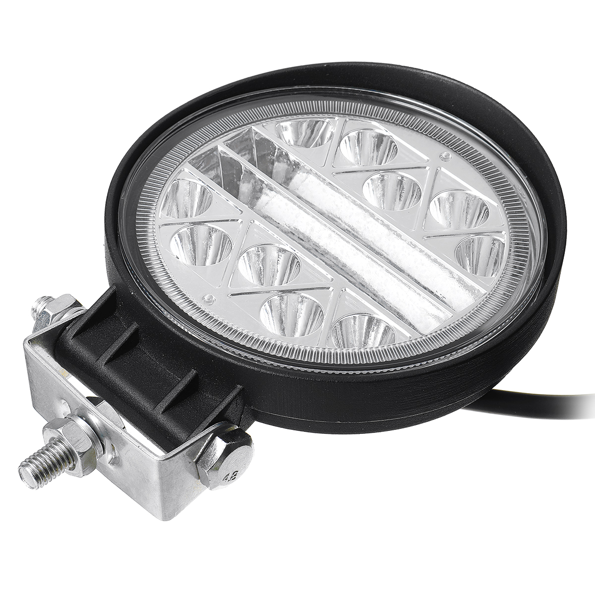 4 Inch Square/Round LED Work Light Spot Flood Driving Light Truck off Road Tractor - Auto GoShop