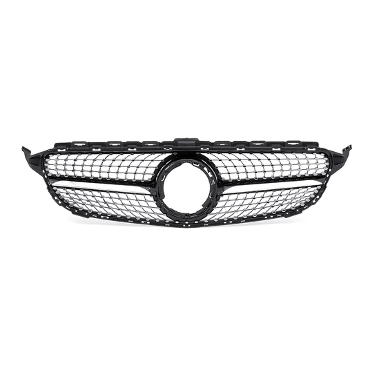 Car Front Diamond Style Grille Mesh for Mercedes New C Class W205 C200 C300 C250 2019