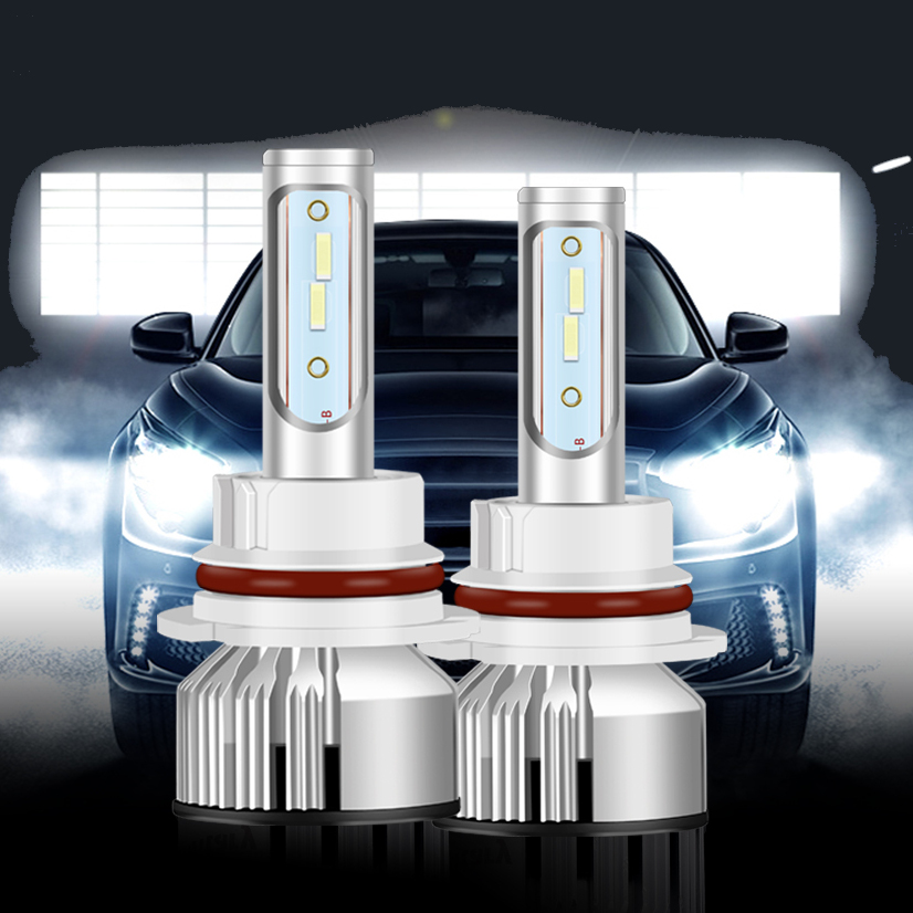 Infitary V3-1860 2PCS 50W Car LED Headlights Bulbs H7 9005 9006 H1 H3 H11 H4 9004 9007 H13 IP68 Waterproof Lamp 6000LM 4300K
