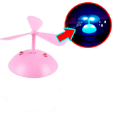 Motorcycle Helmet Wind Power Luminous Bamboo Dragonfly Leaf Propeller Suction Cup Full Face Helmet Decoration