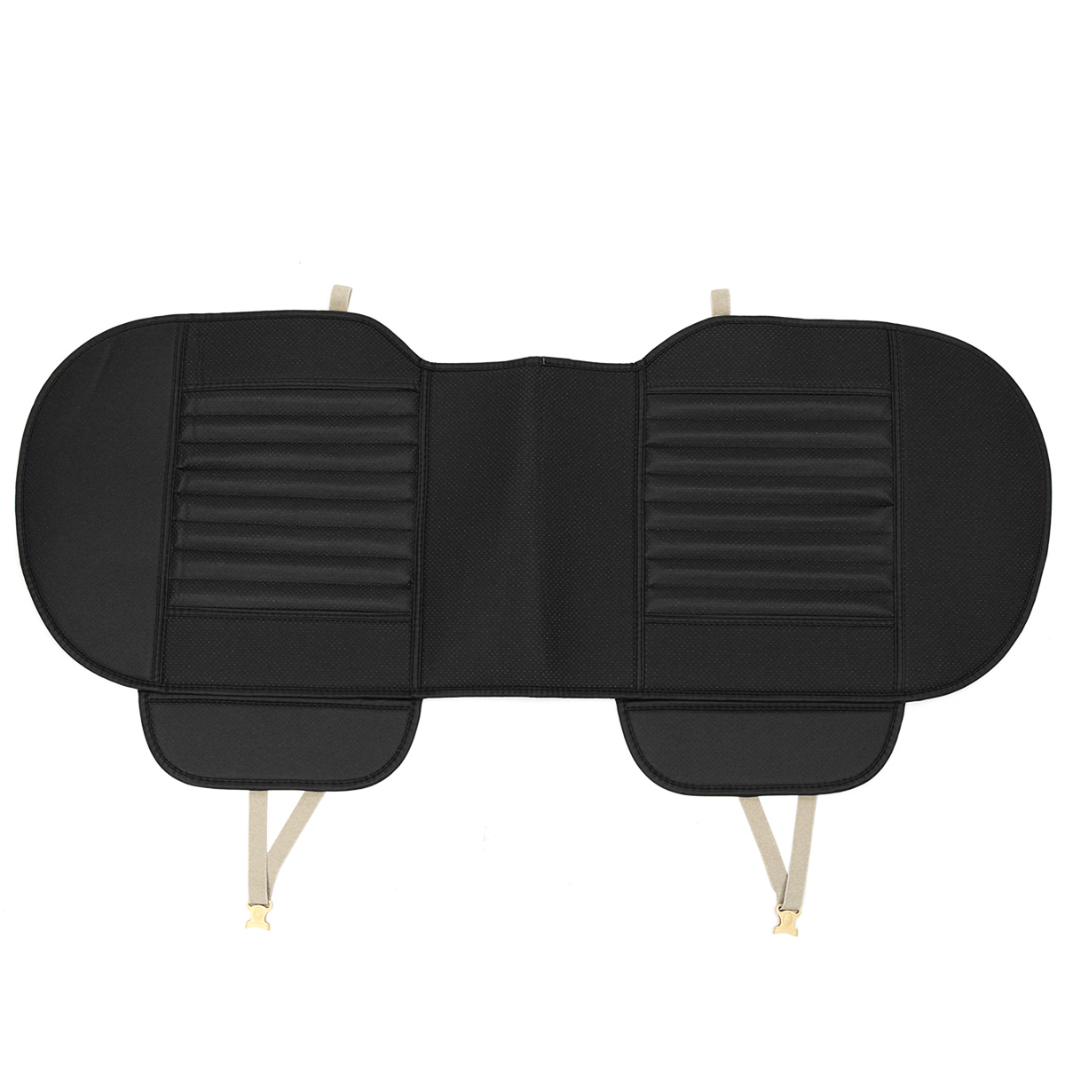 Car Rear Seat Cover Universal Bamboo Charcoal Cushion Pad PU 130*50Cm