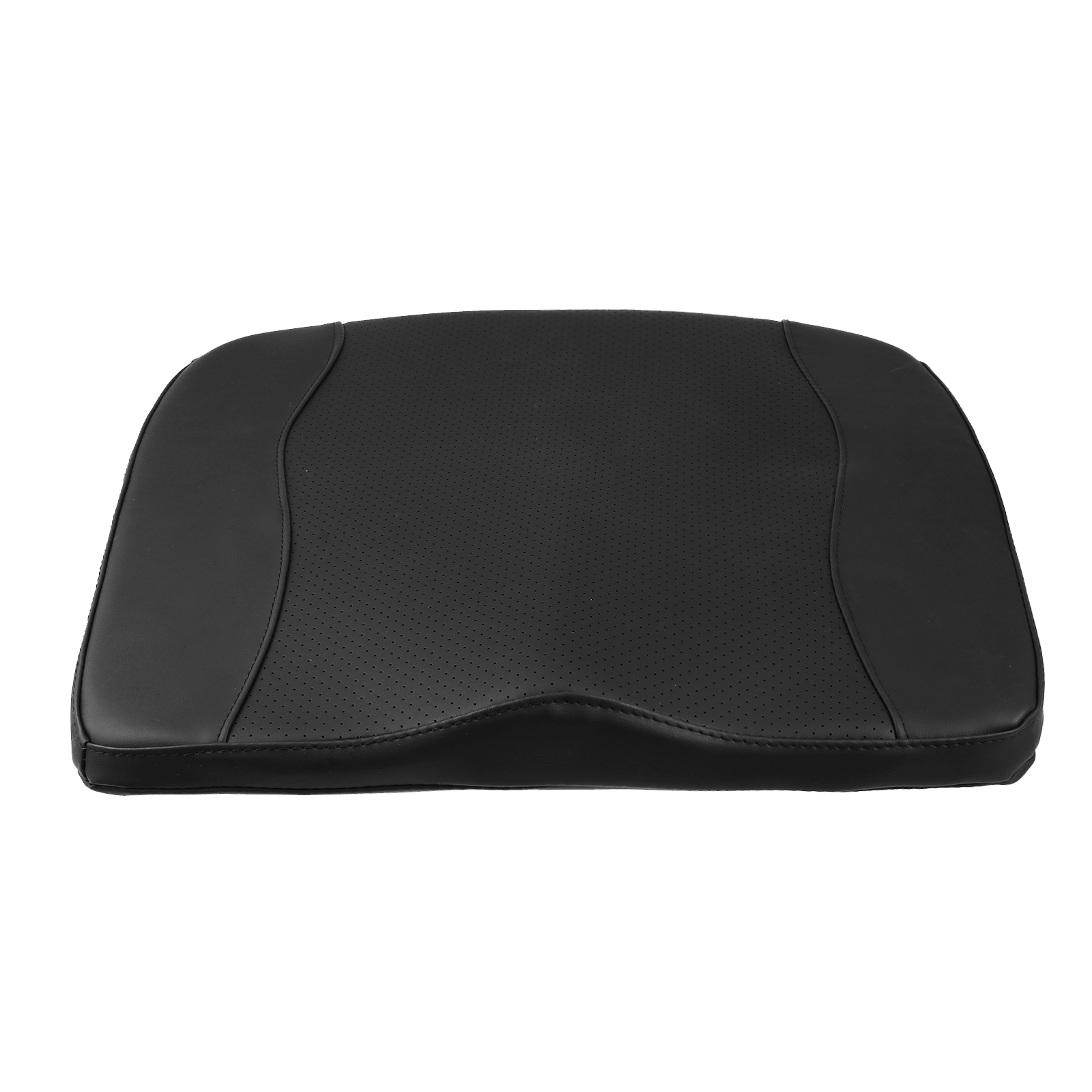 ELUTO Car Memory Foam Heighten Cushion Pad Black Breathable Leather for Car Home Wheelchair