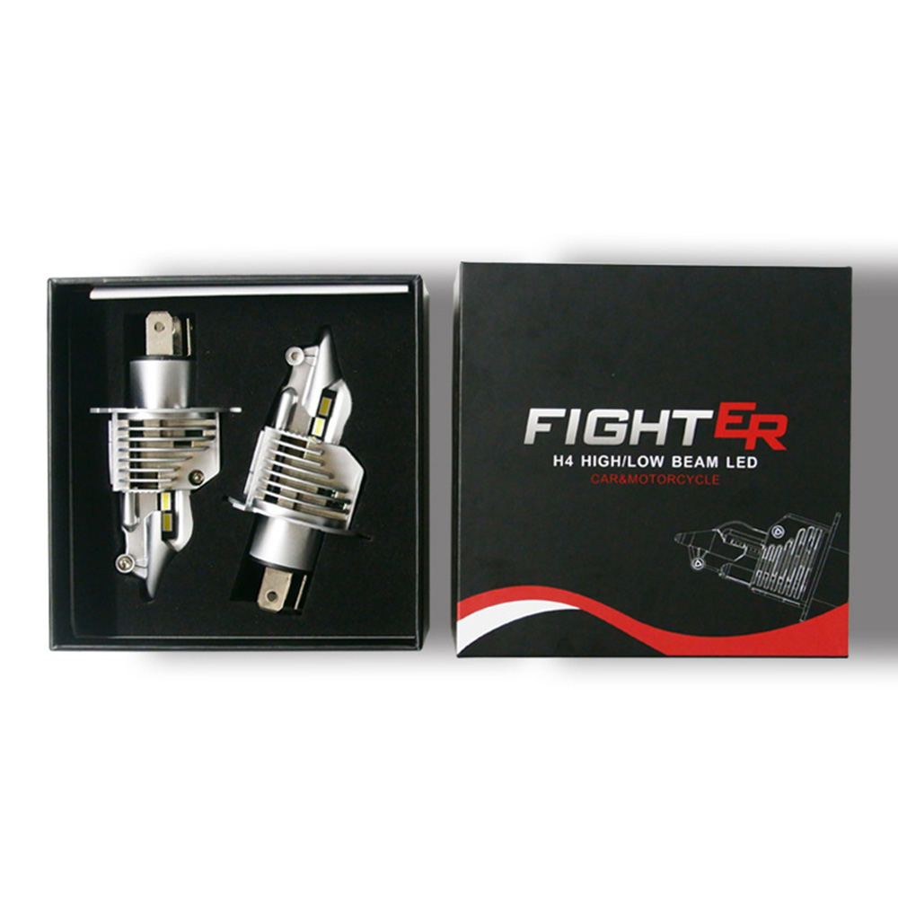 H4/9003/HB2 Hi/Lo LED 8-48V 35W 4800LM 6500K Fighter Bulb Super Headlight Bulbs for Car Motorcycle - Auto GoShop