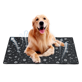 Fiber Pet Dog Cat Soft Summer Cooling Mat Bed Chilly Pad Cushion Black S/M/L/XL - Auto GoShop