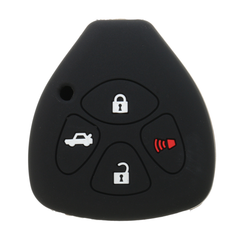 Car Key Case Cover 4 Button Silicone Keyless Remote Key Case Shell Cover for TOYOTA Corolla Camry