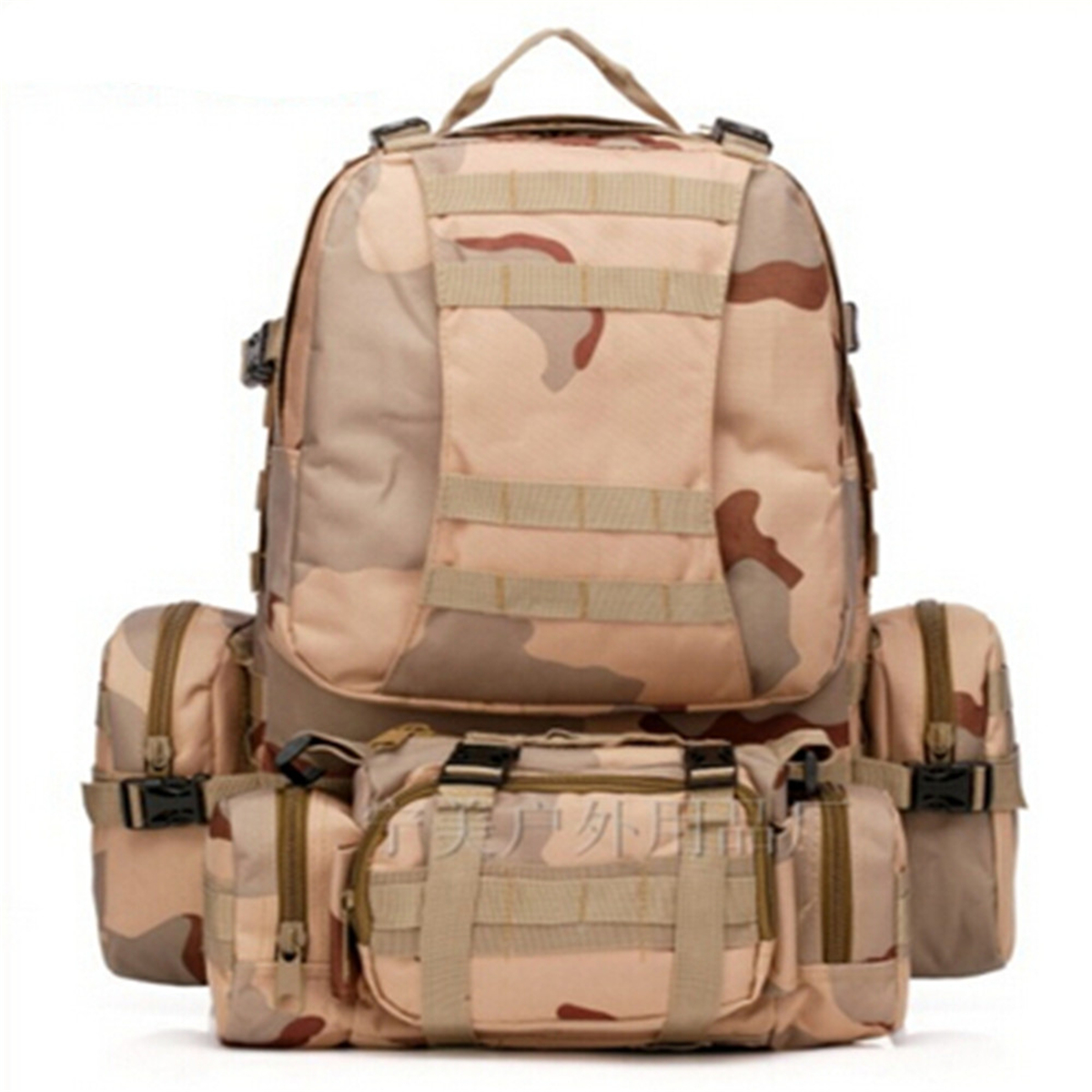 55L Military Tactical Army Backpack Rucksack Camping Hiking Trekking Bag