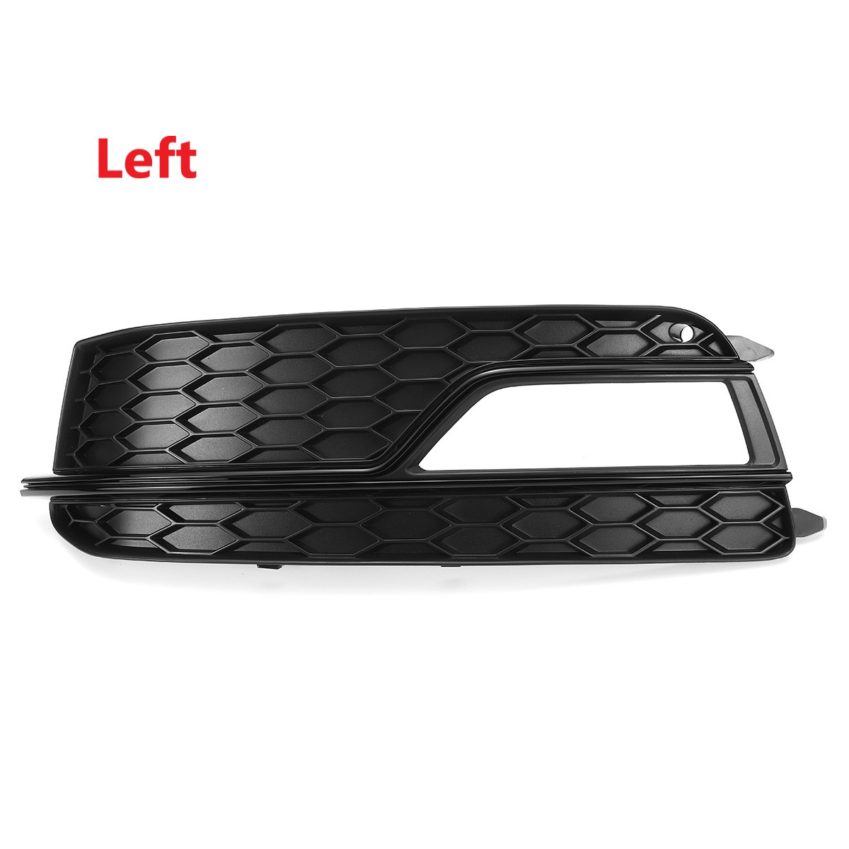 Black Front Fog Light Lamp Cover Grille Grill for Audi A5 S-Line S5 2013-2016