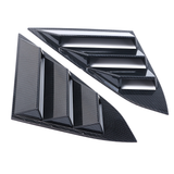 2Pcs Quarter Side Window Louvers Vent ABS Board for Honda Civic 4Door 16-17