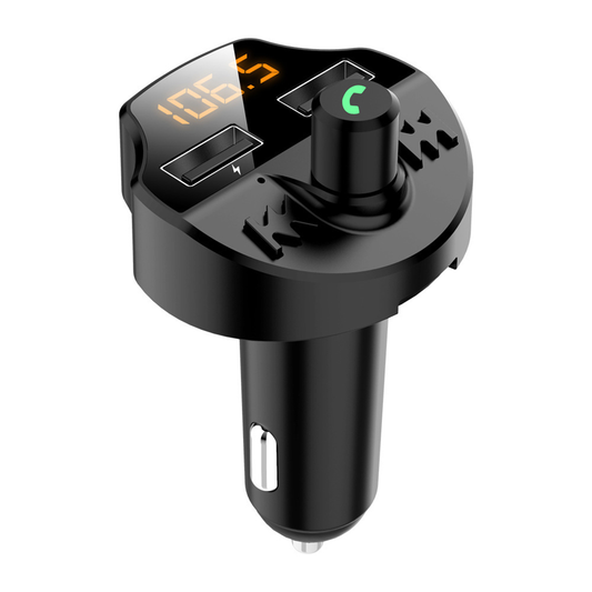 12V-24V Dual USB Bluetooth 5.0 Universal Wireless Car FM Transmitter MP3 Player - Auto GoShop