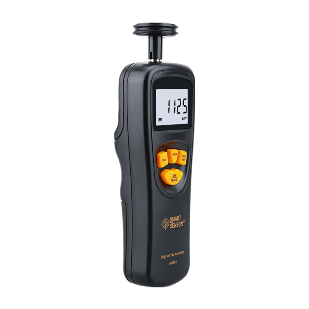 AR925 Digital Tachometer Rotational Speed Meter Contact Motor RPM Meter Gauge Tach Speedometer LCD Display