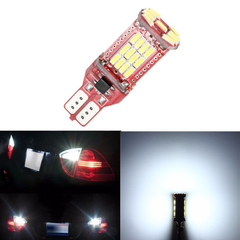 1Pcs T15 4014 33SMD LED Car Tail Brake Stop Lights Reverse Turn Sighal Bulb 6.5W 12V White