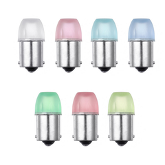 10PCS 1156 BA15S LED Reversing Light Brake Turn Signal Lamp Waterproof Replacement Bulb 7 Colors Constantly Bright - Auto GoShop