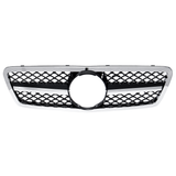 Chrome Silver Front Grille Grill AMG Style for Mercedes Benz C-Class W203 S203 C280 C320 C240 C200 2001-2007