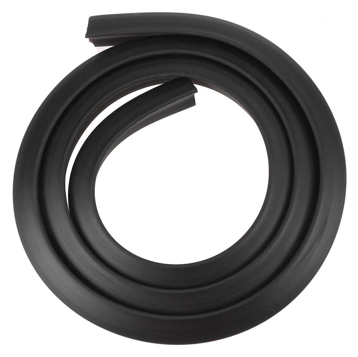 2PCS 1.5M×2CM Rubber Car Mudguard Trim Strip Wheel Arch Protection Moldings Black