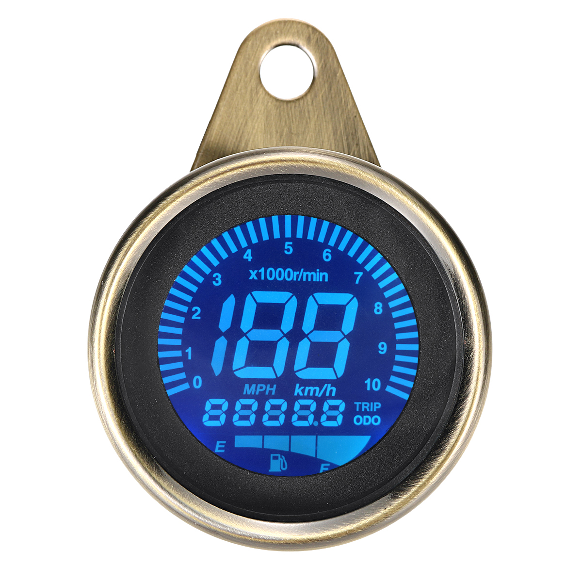 LCD Digital Motorcycle Speedometer Universal Odometer Motorbike Tachometer