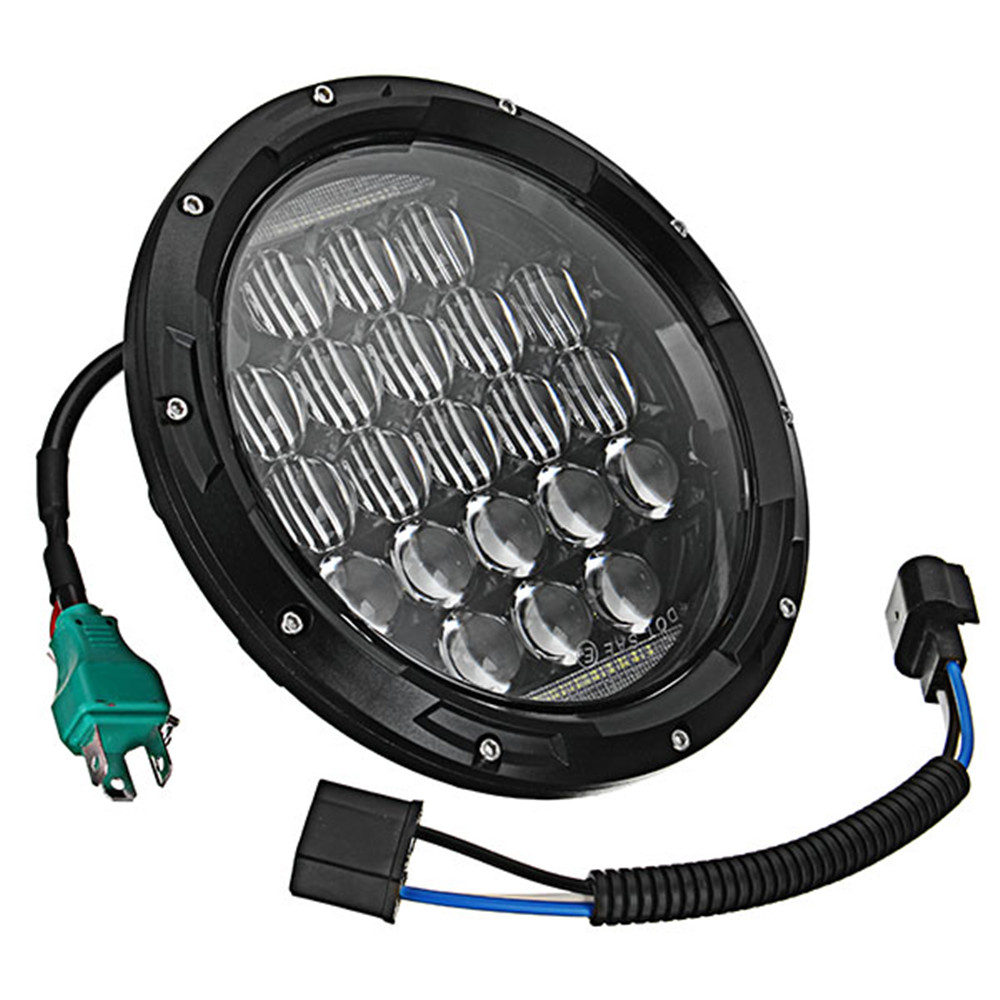 7 Inch 75W 6500K Motorcycle Stainless LED Headlights 5D Lens High/Low Beam Waterproof IP67