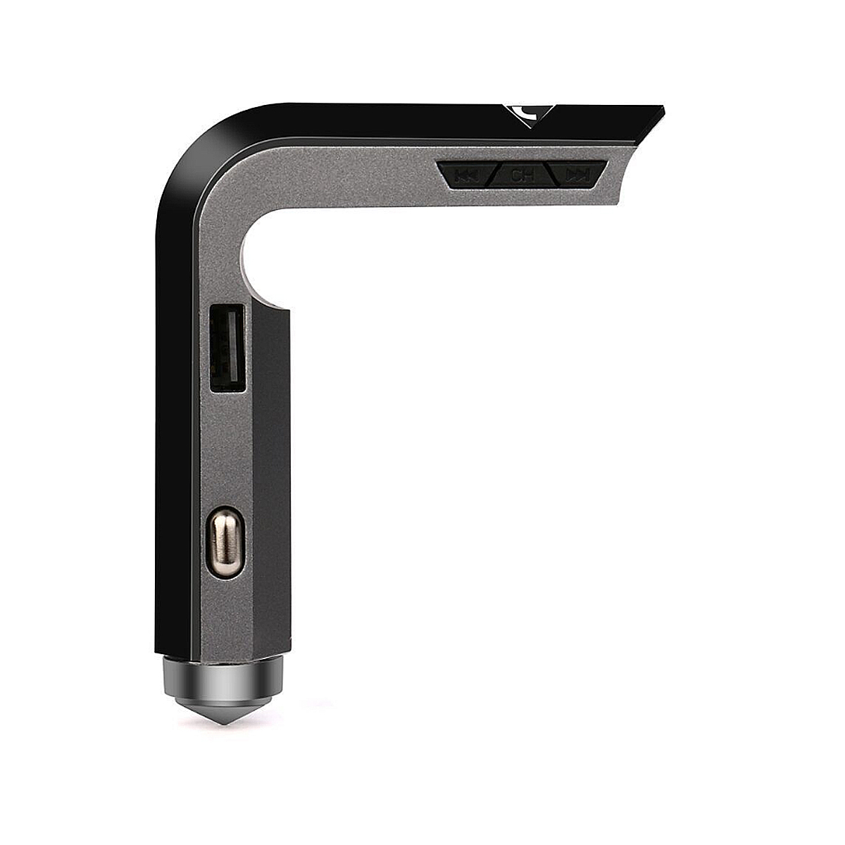Car Handsfree Wireless Bluetooth FM Transmitter MP3 Player USB Safety Hammer