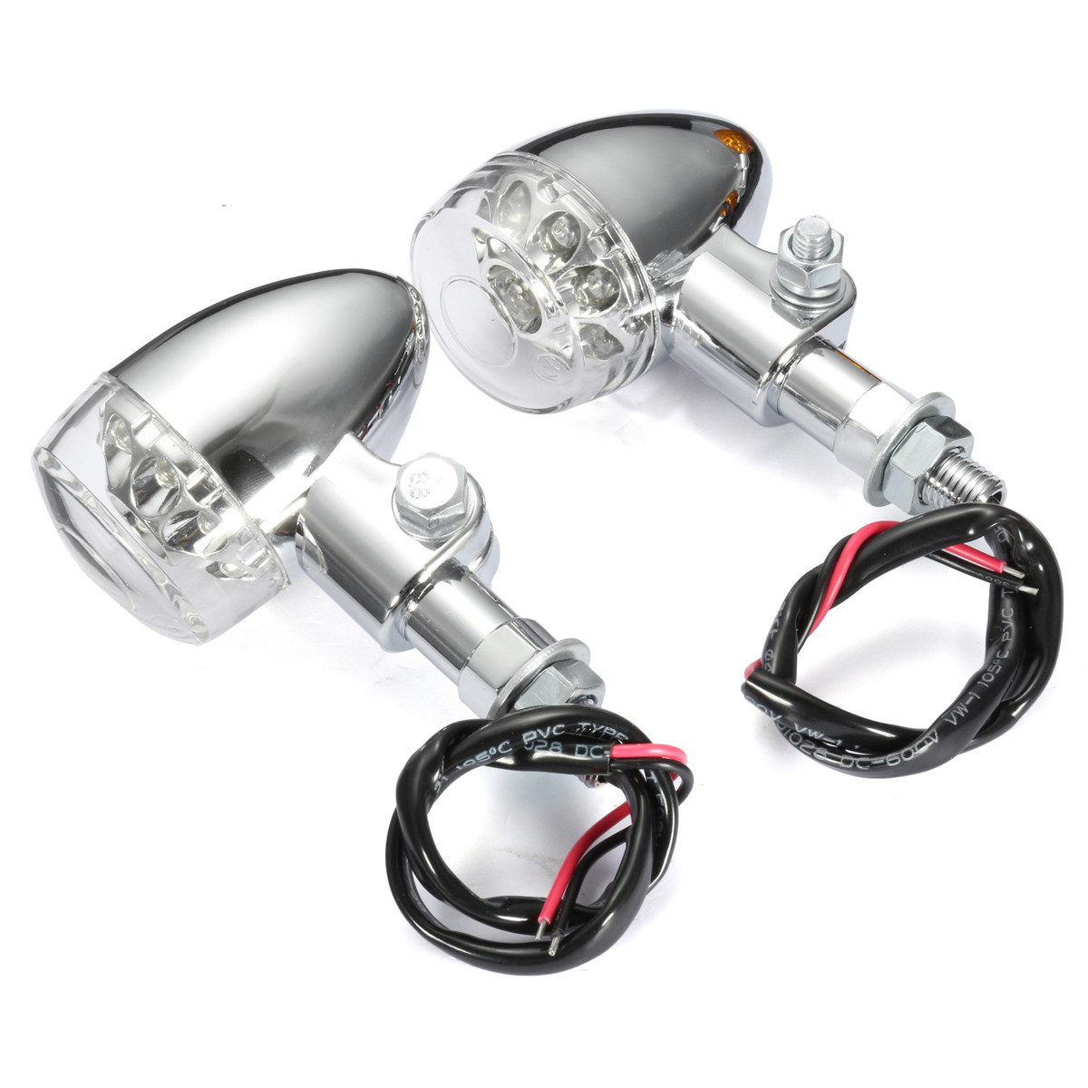 Motorcycle 9 LED Turn Signal Indicator Light Universal for Harley Chopper Bobber Cruisers - Auto GoShop