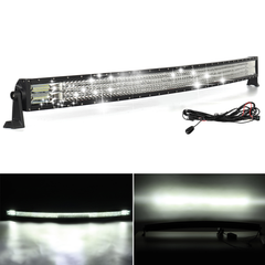 Curved 50Inch LED Light Bar 288W Combo Offroad Driving Wire Kit Truck 4X4Wd