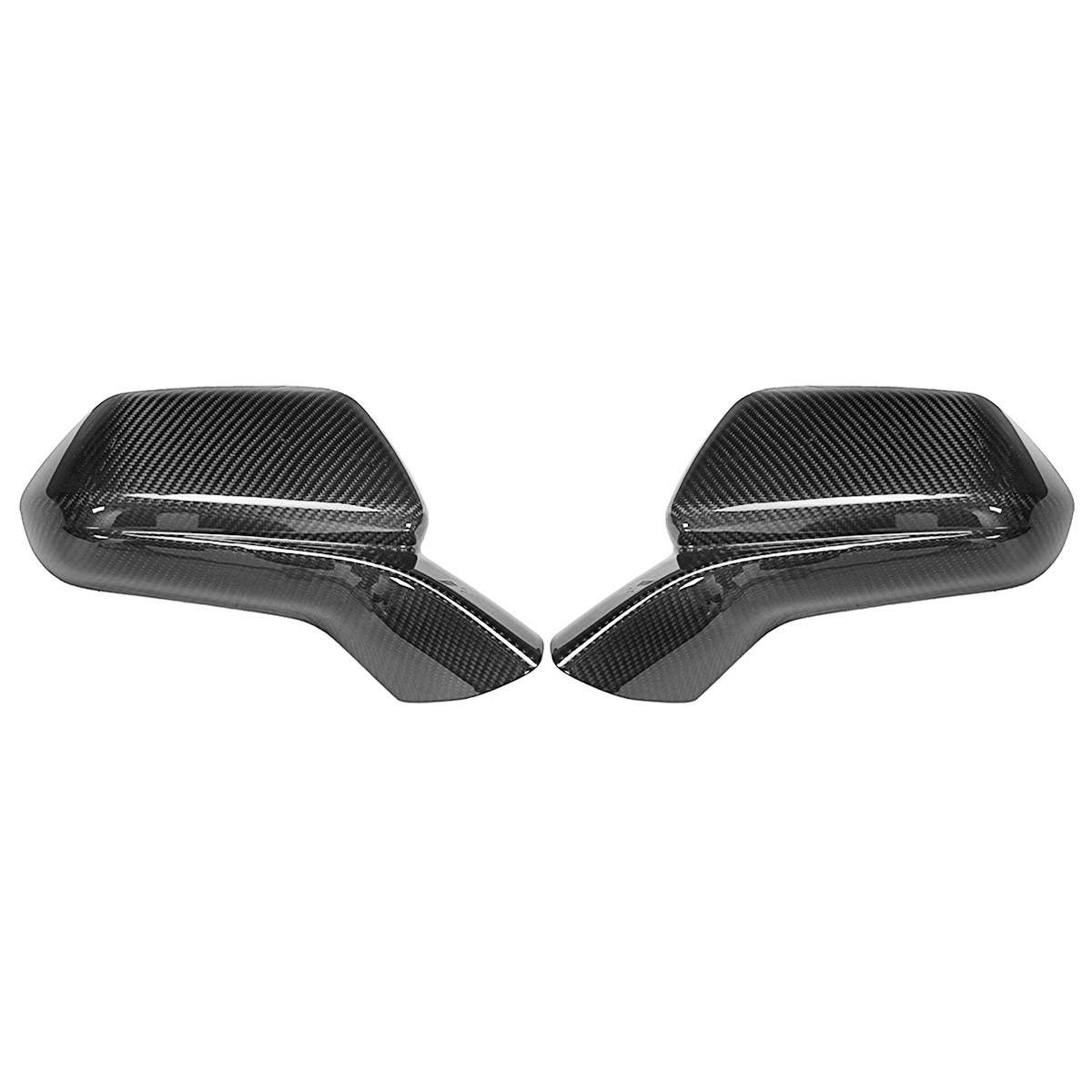 Pair Real Carbon Fiber Side View Mirror Covers for Chevy Camaro SS RS ZL1 2016-2020