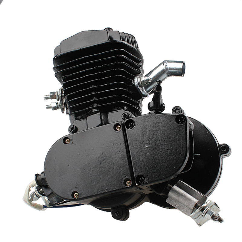 Upgraded 80Cc 2 Stroke Motorized Bicycle Gas Engine Motor Kit with Speedometer Black