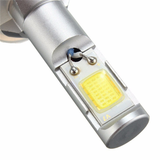 Pair 22W 6000K H1 H3 880 COB LED Hi-Lo Beam Headlight Car Upgrade Conversion Lamp Pure White