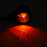 12V Motorcycle Grill Bullet LED Turn Signal Lights Red Indicator Lamps