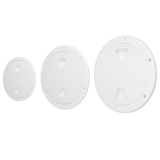 4/6/8 Inch round Deck Plate Cover for Yacht Boat Accessorise Marine ABS White - Auto GoShop