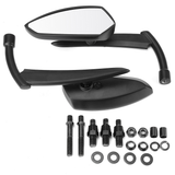 8MM 10MM Black CNC Blade Rear Review Mirrors for Harley Dyna Heritage Softail Sportster