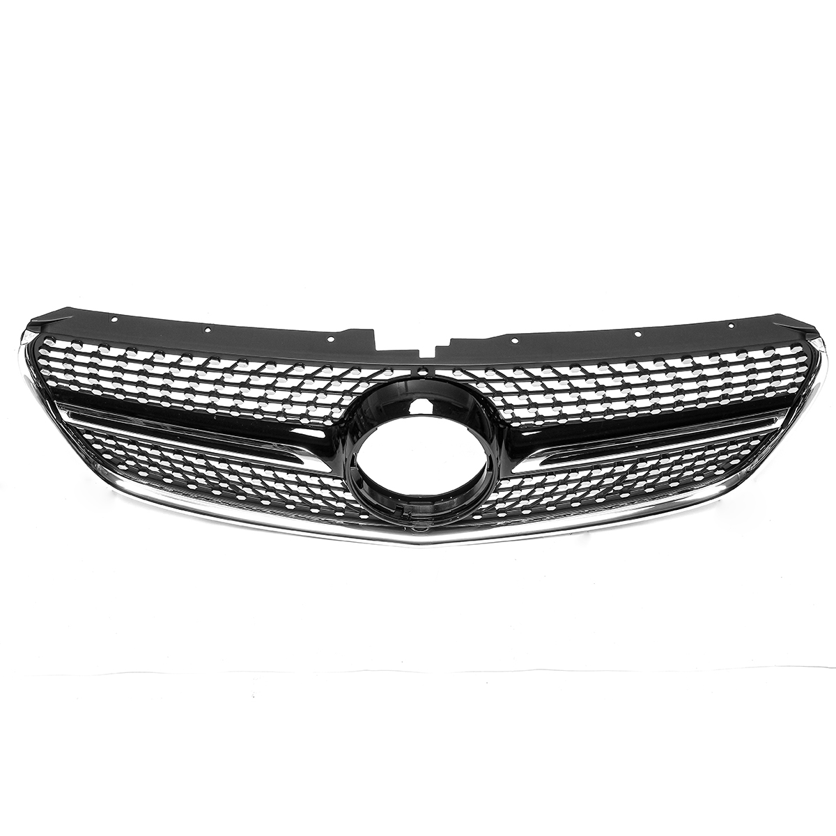 Front Black Racing Diamond Grill Bumper Grille Cover for Mercedes W447 V250 V260 15-18