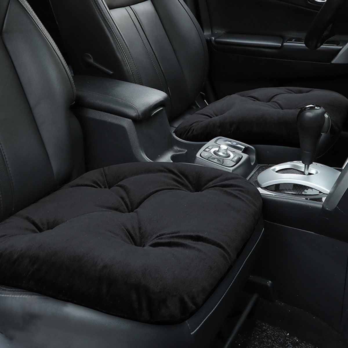Front Car Plush Backrest Seat Cushion Soft Comfortable Cover Protect Winter Pad - Auto GoShop