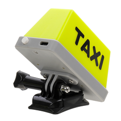 Helmet/Handlebar USB Rechargeable TAXI Sign Light Indicator Decoration for Motorcycle Bike Electirc Scooter - Auto GoShop
