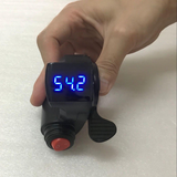 36V/48V/60V/72V Thumb Throttle with LCD Digital Battery Voltage Display for Ebike Scooter