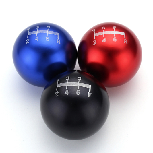 6 Speed Aluminum round Ball Racing Car Manual Gear Shift Shifter Knob for Honda - Auto GoShop