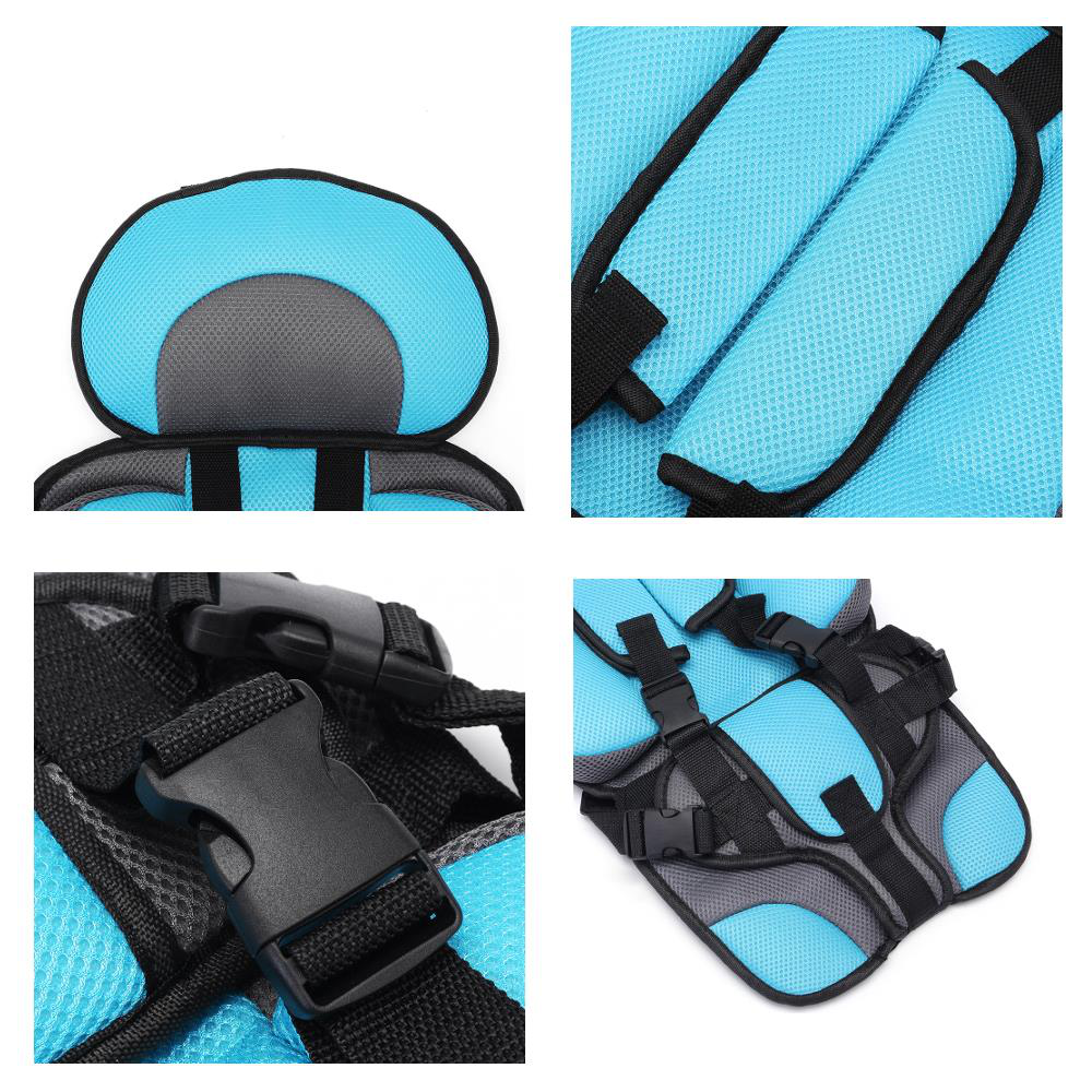 Adjustable Portable Simple Car Baby Child Safety Seat 0-12 Year Old Thickening Sponge Car Seat - Auto GoShop