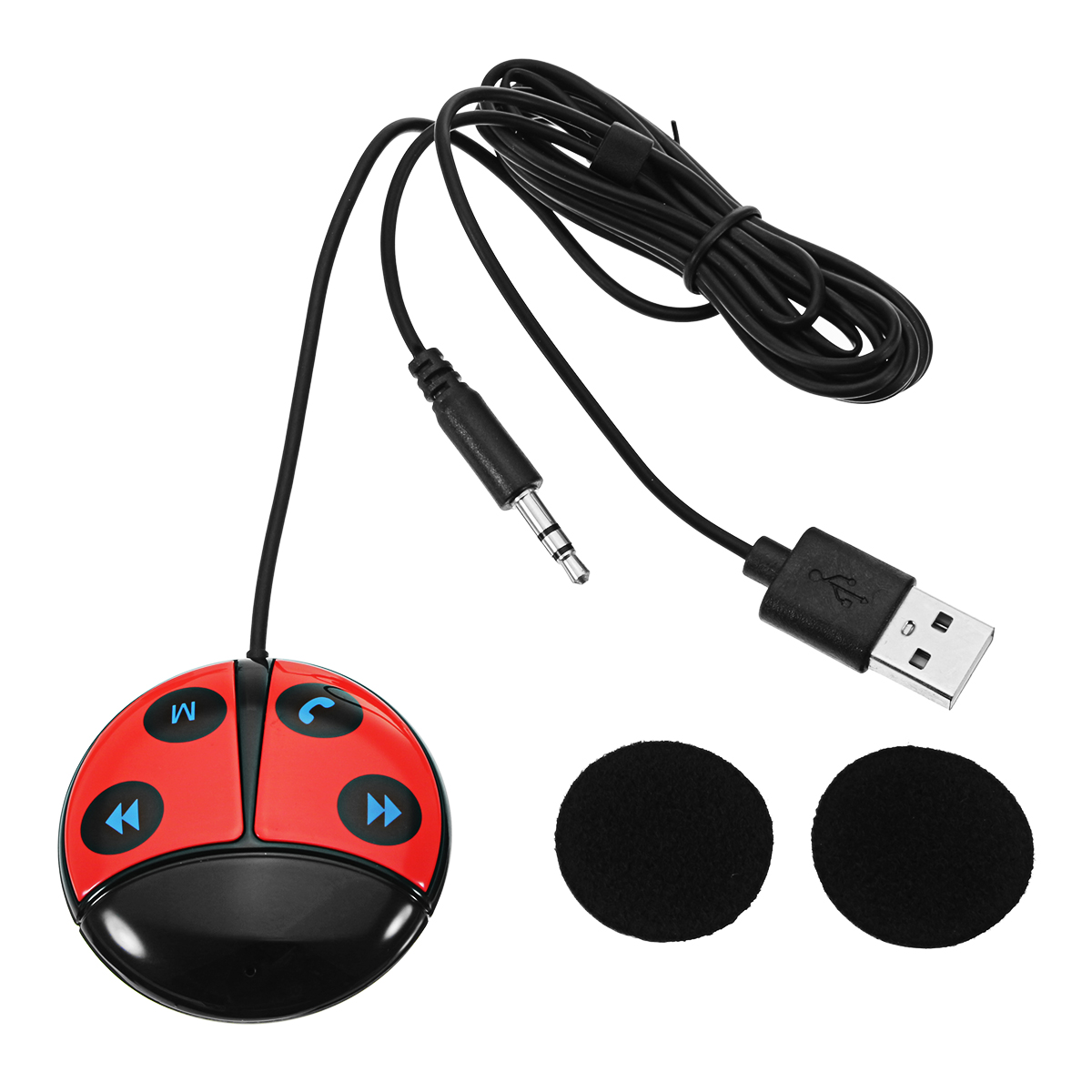 Car Beetle Shape Wireless Bluetooth FM Transmitter Speaker Phone Bluetooth Car Kit Car Auto Transmit