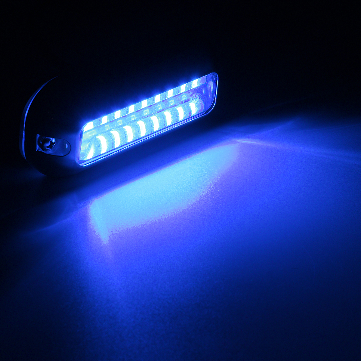 3.5Inch Blue 27 Led 316SS Cover 50W 74Lm under Water Pontoon Waterproof Boat Transom Lights