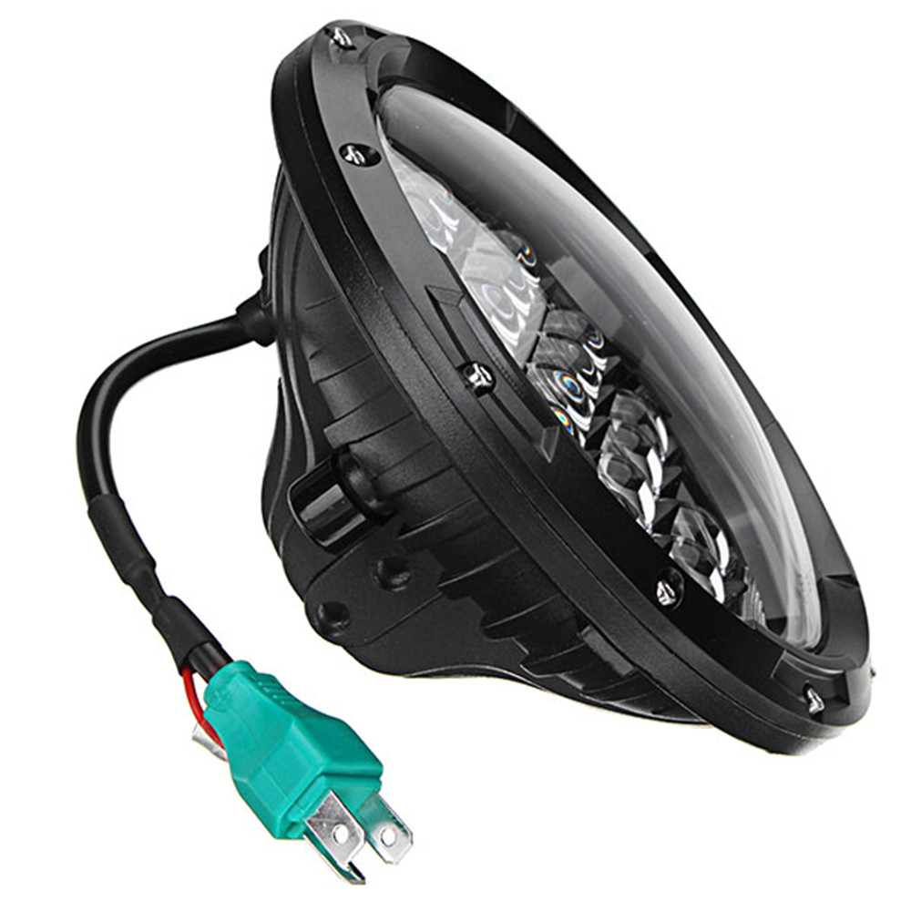 7 Inch 75W 6500K Motorcycle Stainless LED Headlights 5D Lens High/Low Beam Waterproof IP67