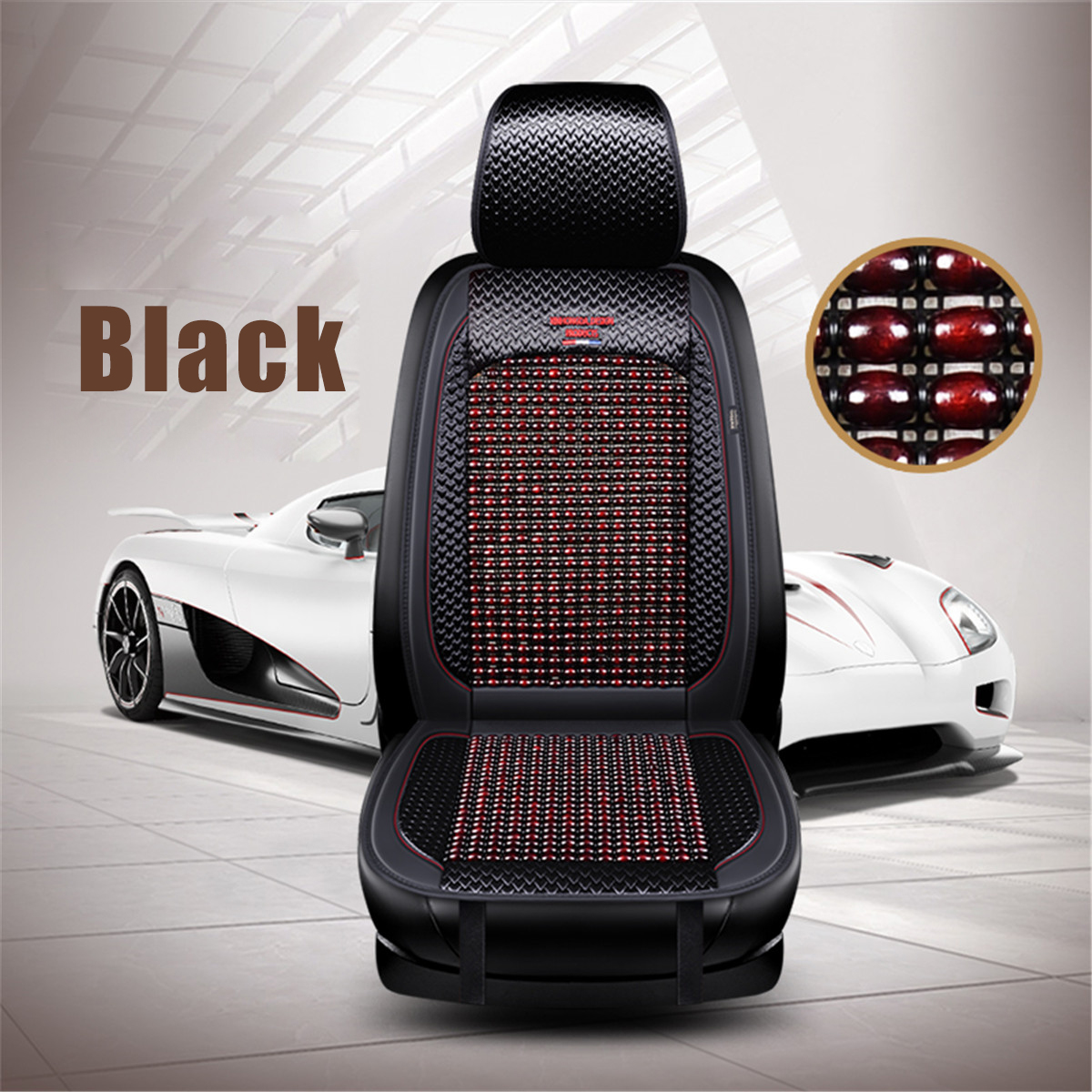 1Pcs Breathable Auto Car Seat Cover Vehicle Wooden Bamboo Cushion Pad Summer - Auto GoShop