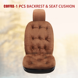 Front Car Plush Backrest Seat Cushion Soft Comfortable Cover Protect Winter Pad - Auto GoShop