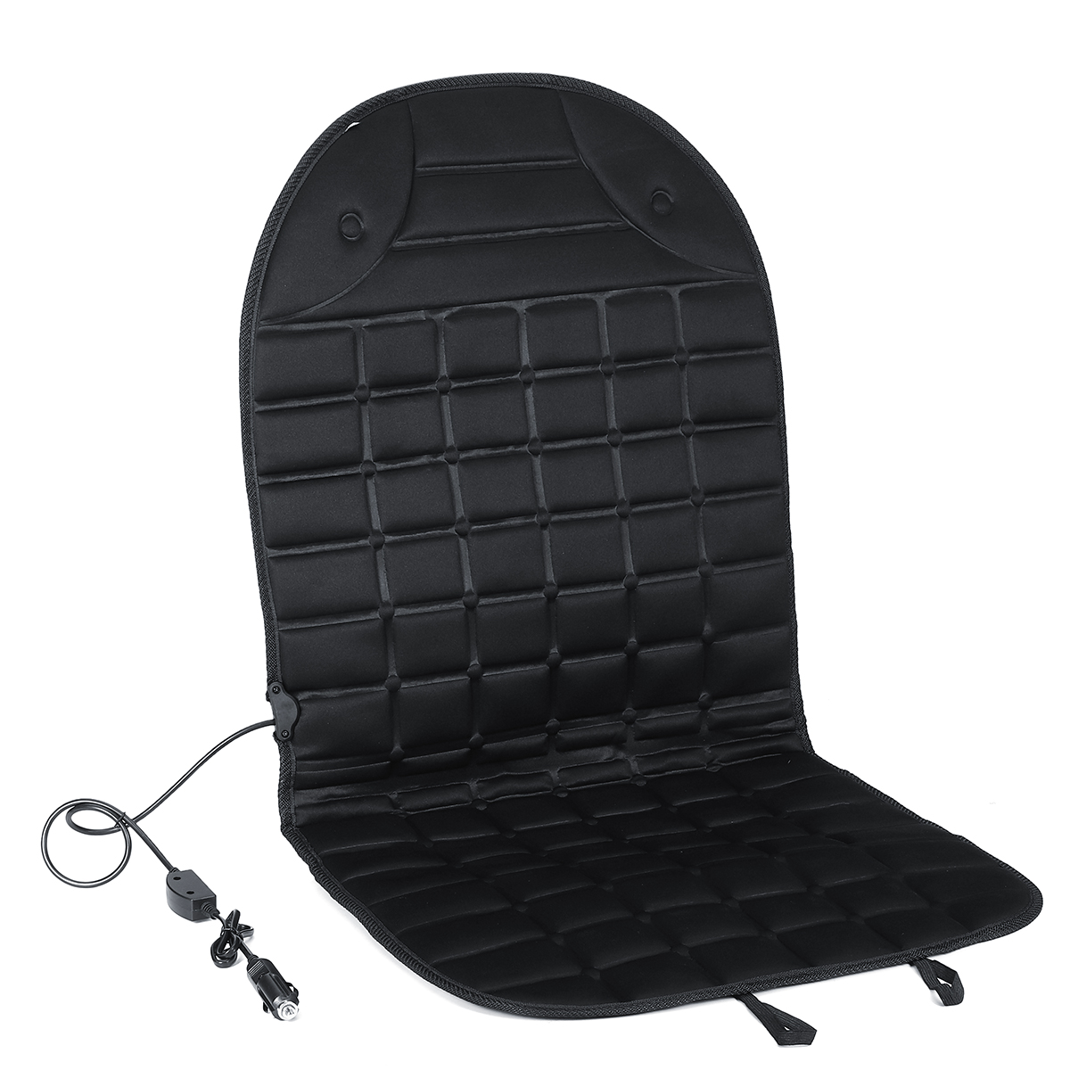 12V 30W Polyester Car Front Seat Heated Cushion Seat Warmer Winter Household Cover Electric Mat - Auto GoShop