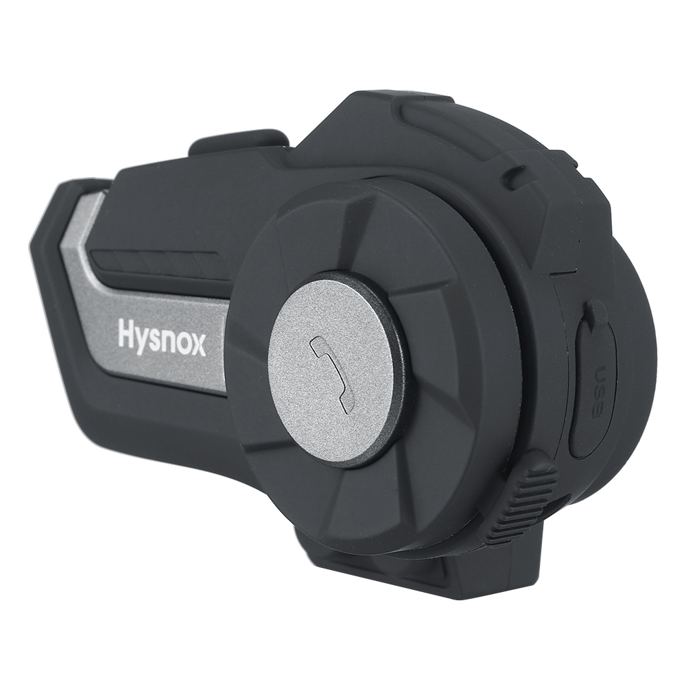 Hysnox 1000M Helmet Intercom Universal Pairing Multi Language Motorcycle Headset Bluetooth Speaker Waterproof Wireless FM Radio HY01S - Auto GoShop
