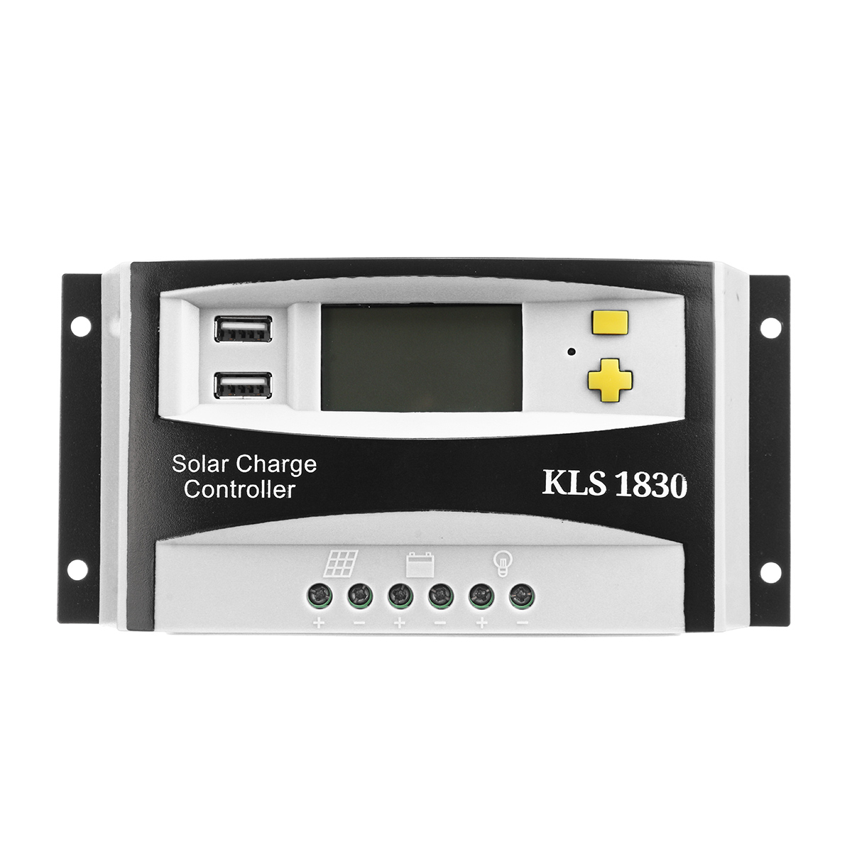 30A 12V/24V PWM Solar Panel Battery Regulator Charge Controller LCD Dual USB