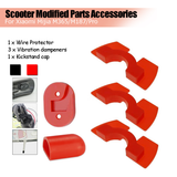 Tail Light Wire Protector + anti Vibration Shims + Kick Stand Cap for M365/M187/Pro Scooter Modified Parts Accessories - Auto GoShop