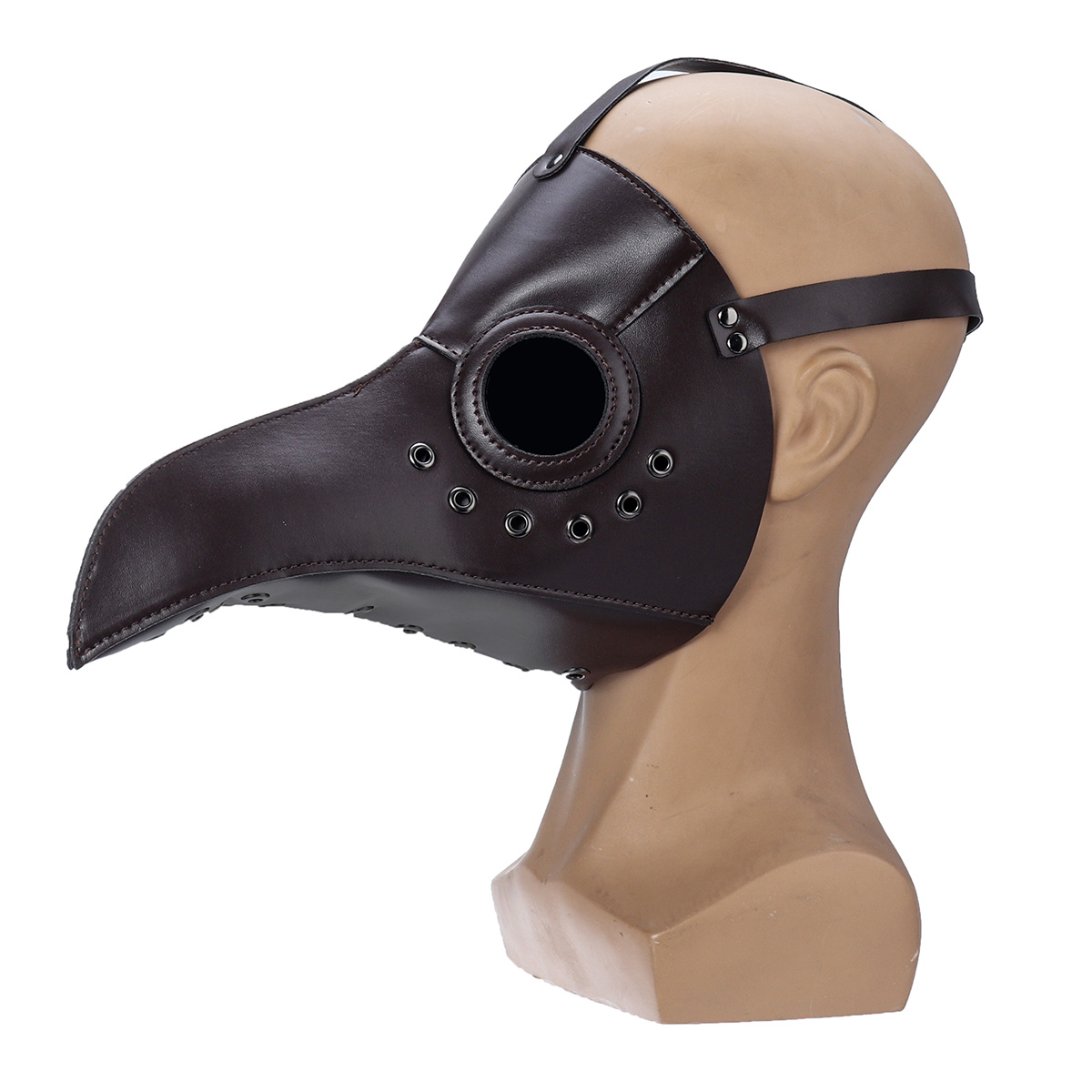 The Plague Doctor Bird Mask Halloween Cosplay Costume Gothic Long Nose for Adult