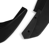 3PCS Matte Black Front Bumper Lip Spoiler Cover Trim for Ford Focus 2019