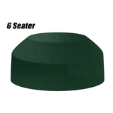 Waterproof Outdoor Motorcycle Dustproof Cover 6/8 Seater round Tablecloth Home Picnic Table Green