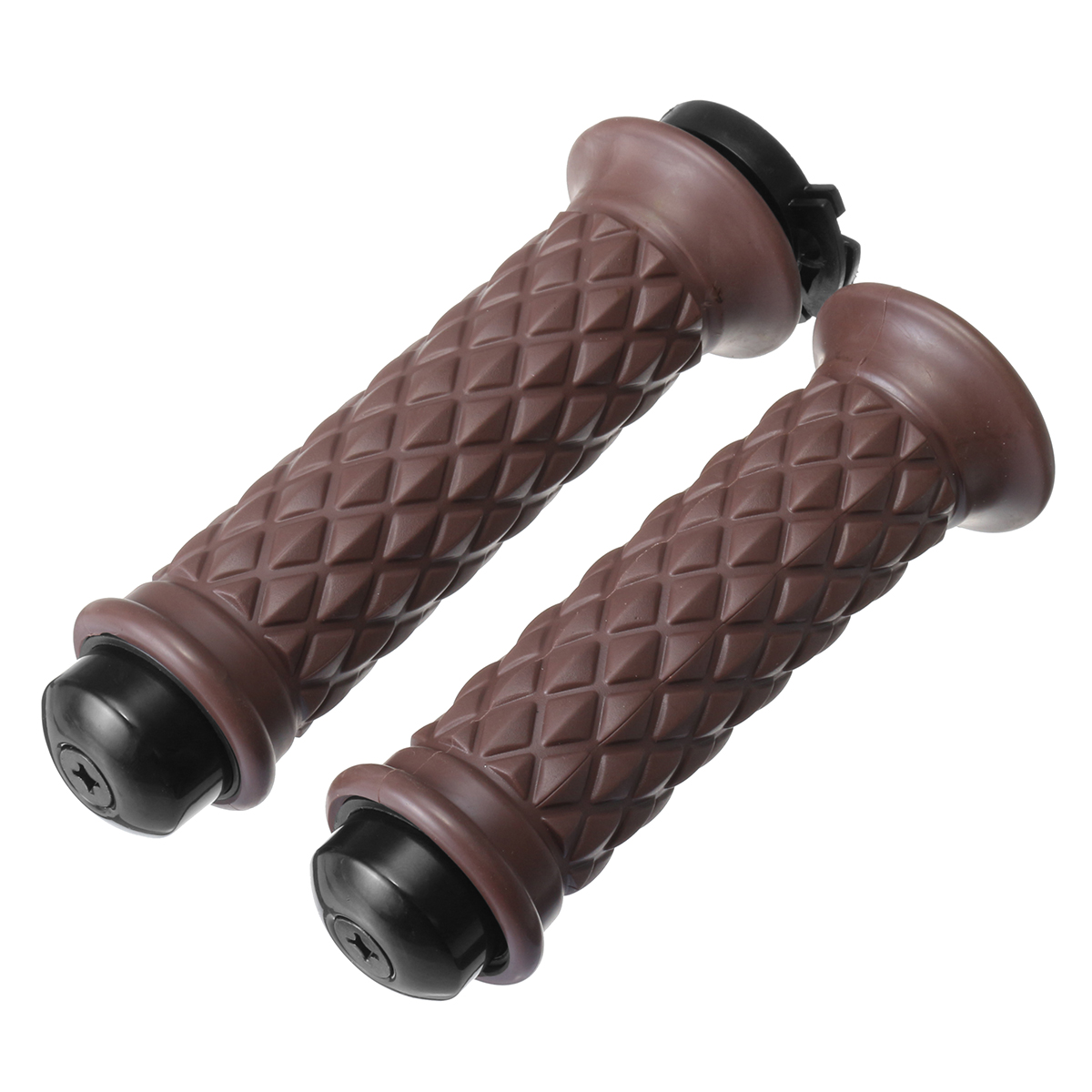 7/8Inch 22Mm Motorcycle Rubber Handlebar Hand Grip for Cafe Racer Bobber Clubman