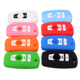 3 Buttons Silicone Cover Car Keyfobs Shell 8 Colors for BMW 1 2 3 5 7 Series F10 F20 F30